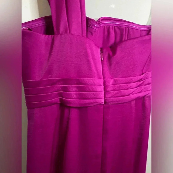 BCBGMaxAzria ‘Palais’ One Shoulder Formal Pink Dress Pleated/Draped Details -SZ4 - Picture 6 of 8